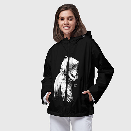 Женская ветровка What mask? / 3D-Черный – фото 3