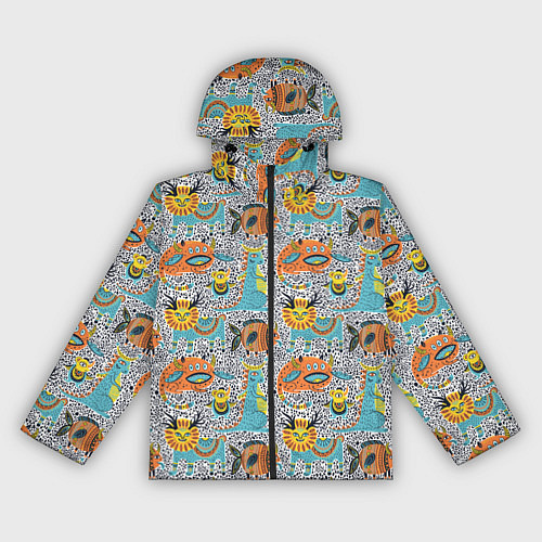 Женская ветровка Фантастические животные / 3D-Черный – фото 1