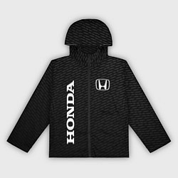 Ветровка с капюшоном женская Honda карбон, цвет: 3D-черный