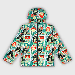 Ветровка с капюшоном женская Pleasant dreams, цвет: 3D-черный