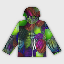 Женская ветровка Трехмерные разноцветные шары