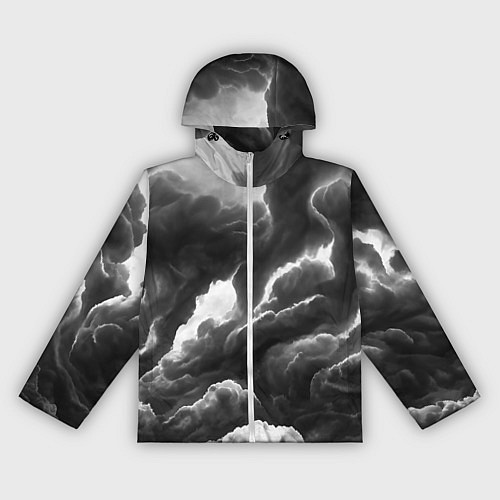 Женская ветровка Очень темные тучи / 3D-Белый – фото 1