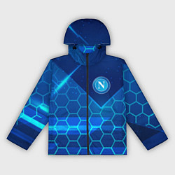 Ветровка с капюшоном женская Napoli Соты абстракция, цвет: 3D-черный