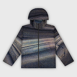 Ветровка с капюшоном женская Волны блестящего тёмного песка, цвет: 3D-черный