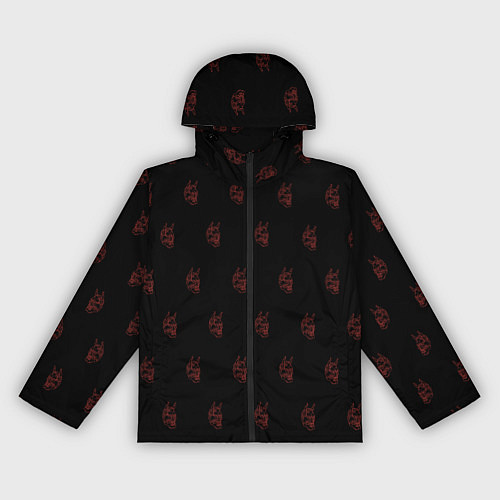 Женская ветровка Маска японского демона / 3D-Черный – фото 1