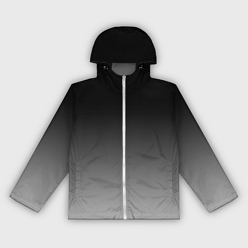 Женская ветровка Серый градиент / 3D-Белый – фото 1