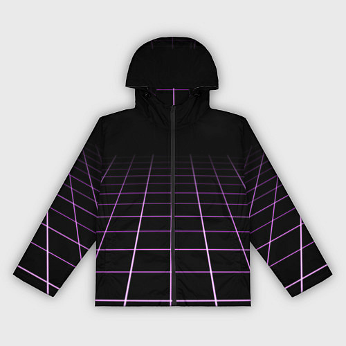 Женская ветровка Неоновая сетка - оптическая иллюзия / 3D-Черный – фото 1