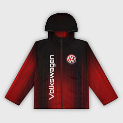 Ветровка с капюшоном женская Volkswagen art, цвет: 3D-черный