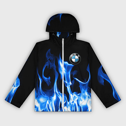 Женская ветровка BMW fire / 3D-Белый – фото 1