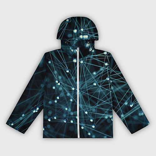 Женская ветровка Молекулы / 3D-Белый – фото 1