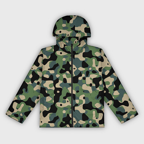 Женская ветровка Камуфляж WW2 US Summer Verdant / 3D-Черный – фото 1