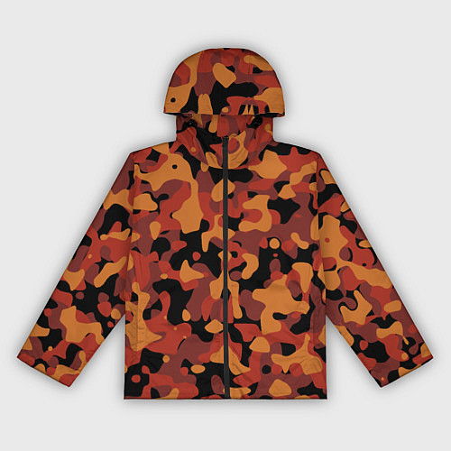 Женская ветровка Камуфляж Common Orange / 3D-Черный – фото 1