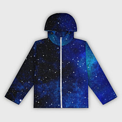 Ветровка с капюшоном женская Чистое звездное небо, цвет: 3D-белый