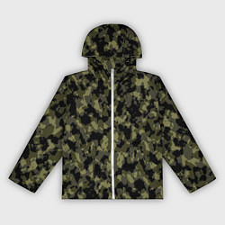 Ветровка с капюшоном женская Камуфляж, цвет: 3D-белый