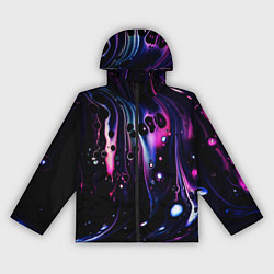 Женская ветровка Фиолетовая вода и краски