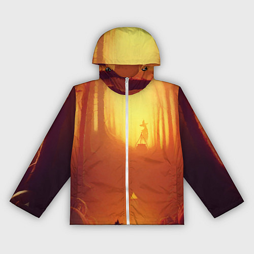 Женская ветровка Темная ведьма колдует в жутком лесу / 3D-Белый – фото 1