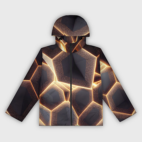 Женская ветровка Сотовая лава / 3D-Черный – фото 1