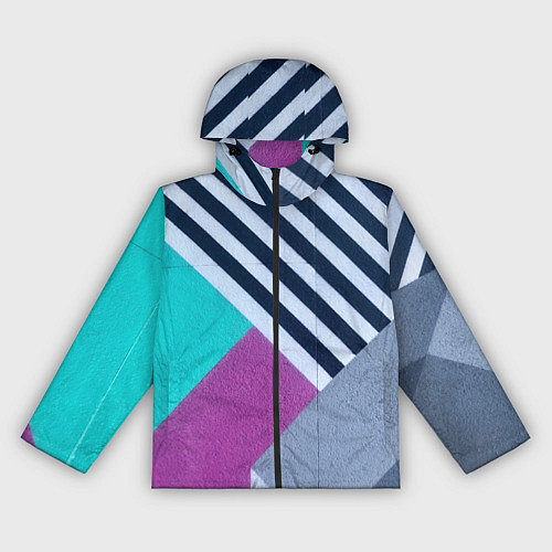 Женская ветровка Разнообразные абстрактные паттерны / 3D-Черный – фото 1