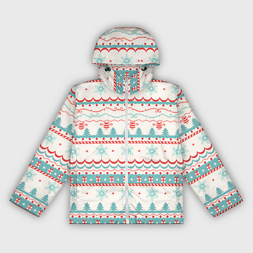 Женская ветровка Новогодний свитер, но без оленей / 3D-Белый – фото 1