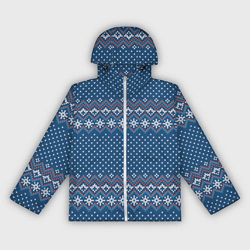 Женская ветровка Вязанный стиль - классика / 3D-Белый – фото 1