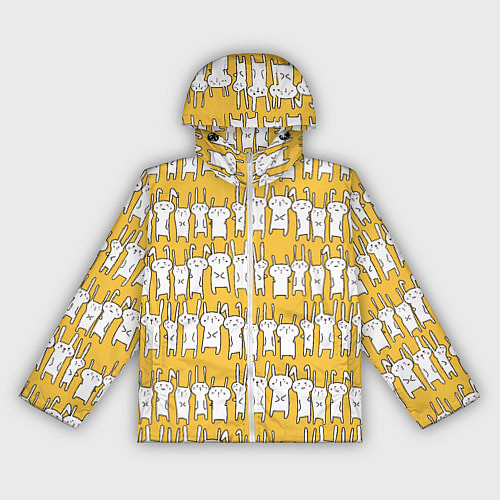 Женская ветровка Милое семейство кроликов / 3D-Белый – фото 1