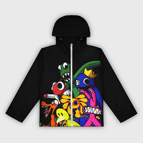 Женская ветровка Персонажи из радужных друзей / 3D-Белый – фото 1