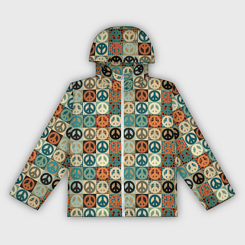 Женская ветровка Peace symbol pattern / 3D-Белый – фото 1