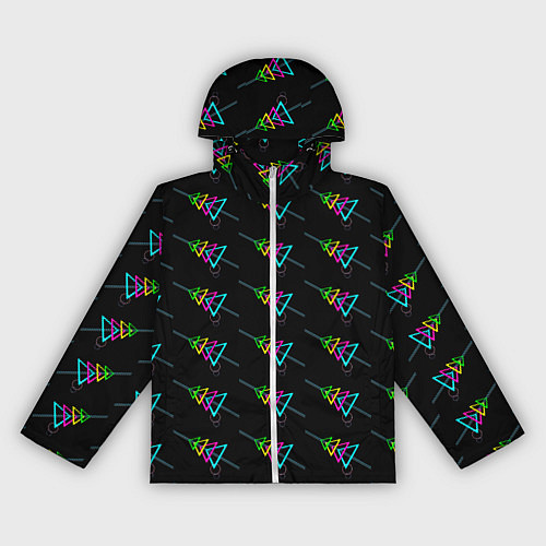 Женская ветровка Colored triangles / 3D-Белый – фото 1