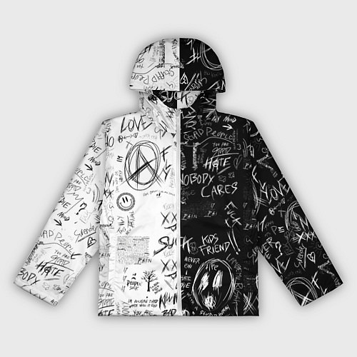 Женская ветровка Dead inside mood ZXC / 3D-Белый – фото 1