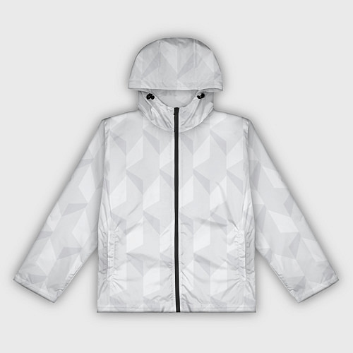 Женская ветровка Абстрактная серая геометрическая текстура / 3D-Черный – фото 1