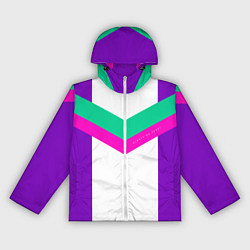 Ветровка с капюшоном женская Always in sports сиреневый, цвет: 3D-белый