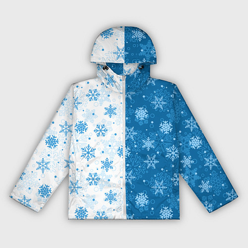 Женская ветровка Красивые снежинки / 3D-Белый – фото 1