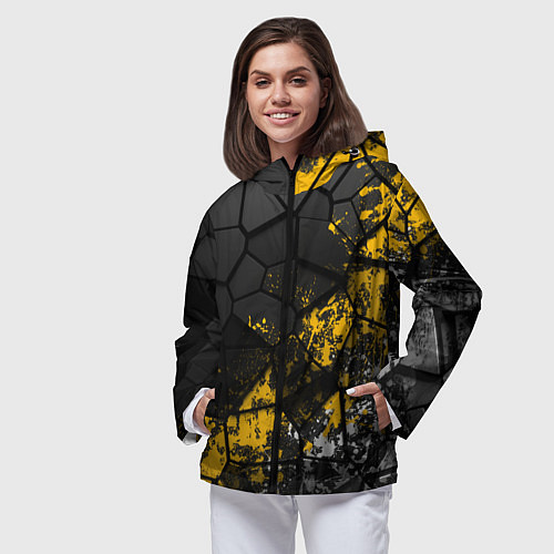 Женская ветровка Имперская геометрия / 3D-Черный – фото 3