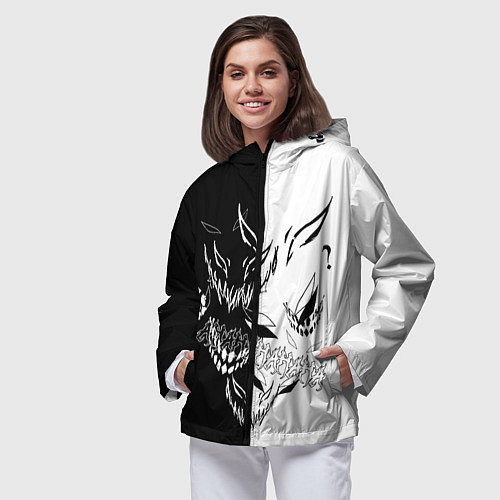 Женская ветровка Drain Face ZXC / 3D-Черный – фото 3