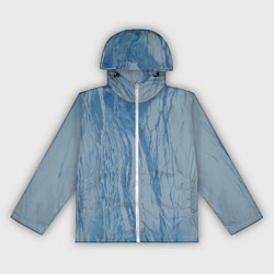 Ветровка с капюшоном женская Замёрзший тёмный лёд, цвет: 3D-белый