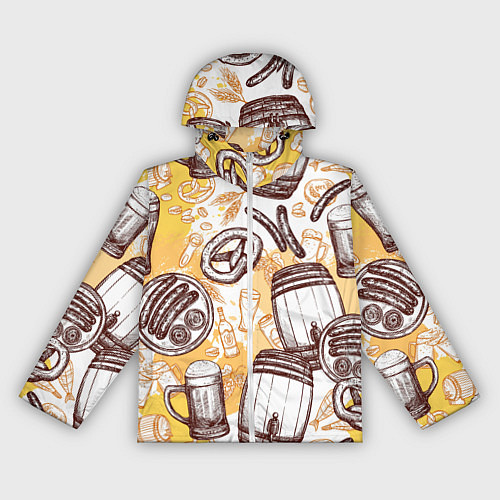 Женская ветровка Beer barrels / 3D-Белый – фото 1