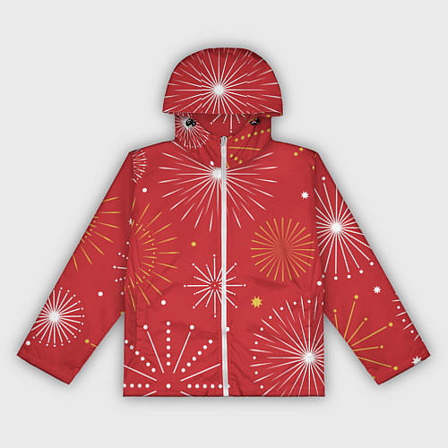 Женская ветровка Горящие снежинки / 3D-Белый – фото 1