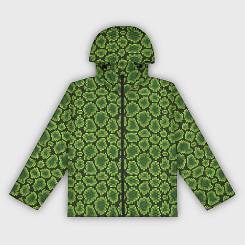 Женская ветровка Милитари кожа крокодила / 3D-Черный – фото 1