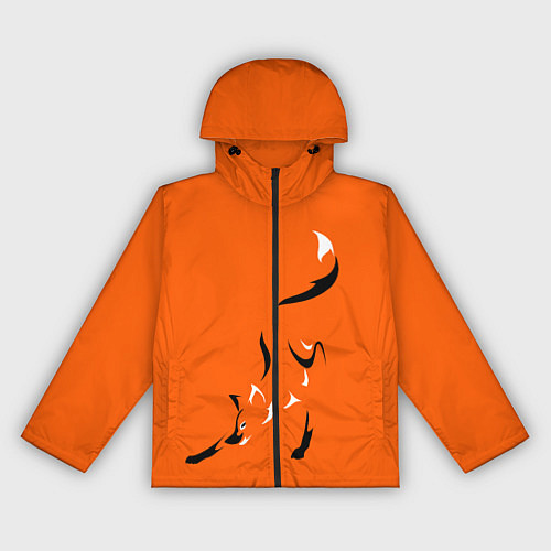 Женская ветровка Рыжая лисица / 3D-Черный – фото 1