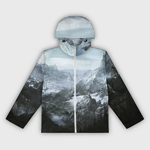 Женская ветровка Природа Скайрима / 3D-Белый – фото 1