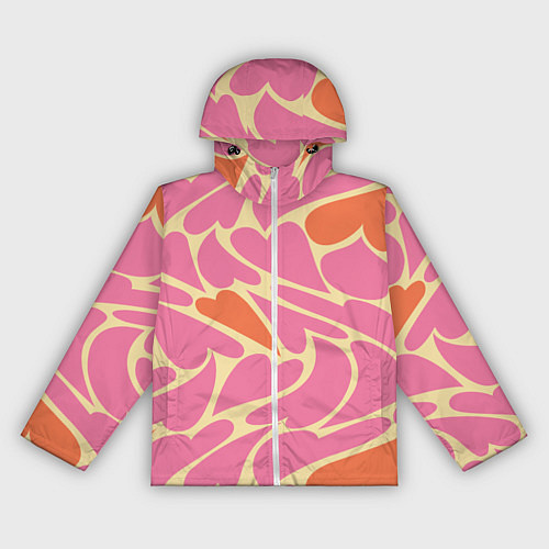 Женская ветровка Пластичные сердца / 3D-Белый – фото 1