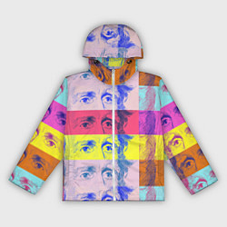 Ветровка с капюшоном женская Глаза Джексона, цвет: 3D-белый