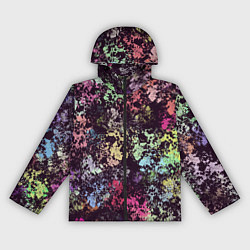 Ветровка с капюшоном женская Яркие краски, цвет: 3D-черный