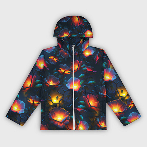 Женская ветровка Светящиеся цветы / 3D-Белый – фото 1