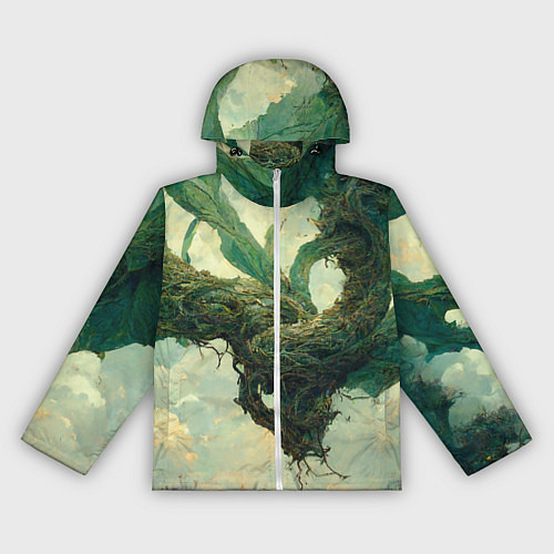 Женская ветровка Рисунок нейросети / 3D-Белый – фото 1