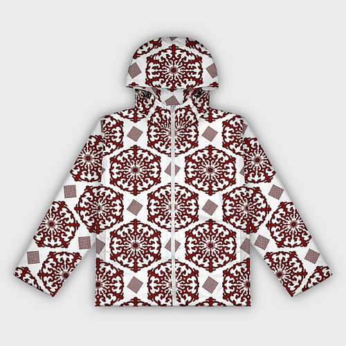 Женская ветровка Ромб и орнамент / 3D-Белый – фото 1