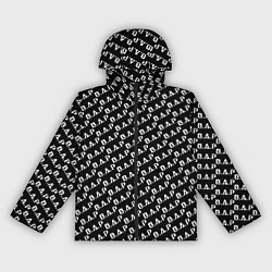 Ветровка с капюшоном женская B A P black n white pattern, цвет: 3D-черный