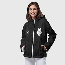 Ветровка с капюшоном женская G2 Uniform concept, цвет: 3D-белый — фото 2
