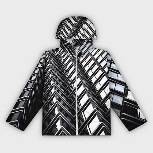 Женская ветровка Карбоновая абстракция грани / 3D-Белый – фото 1