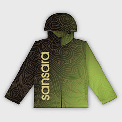 Ветровка с капюшоном женская Sansara, цвет: 3D-черный